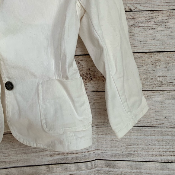 OLD NAVY White Jean Jacket Size Extra Small - Picture 4 of 7